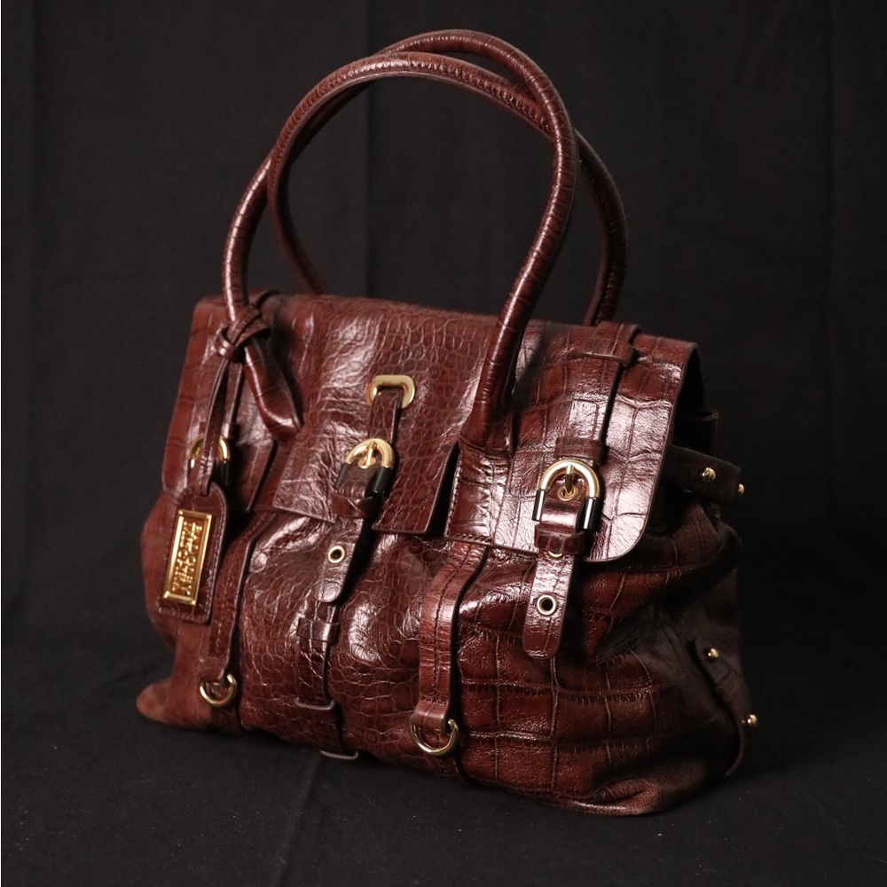By Badgley Mischka Dark brown -Leather Purse